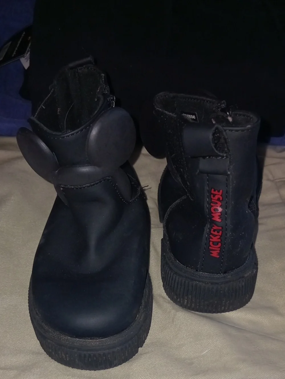 ZARA MICKEY MOUSE Kids Black  Boots